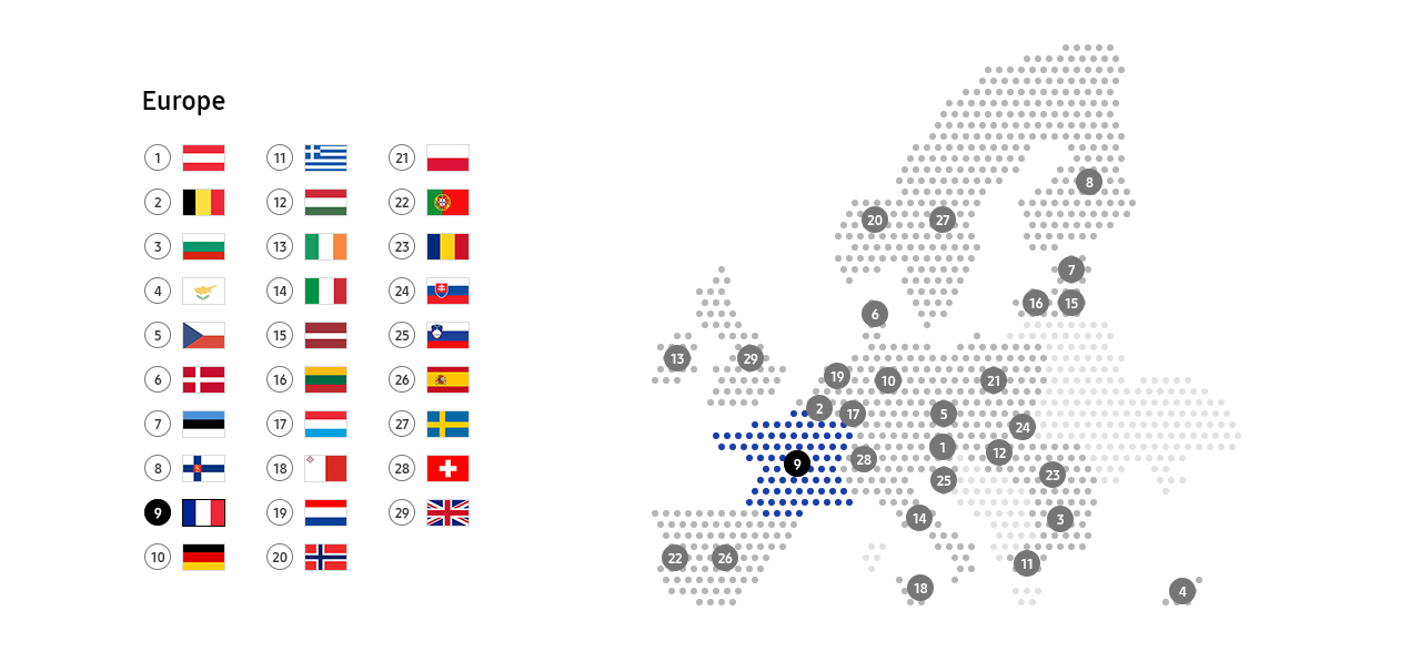 This image describe recycling schemes in France