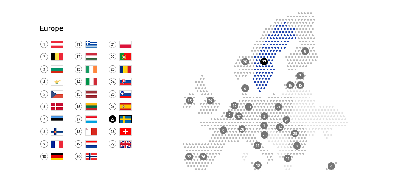 This image describe recycling schemes in Sweden